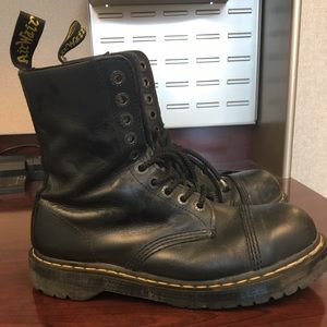 Dr. Martens Black Steel Toe Work Boot